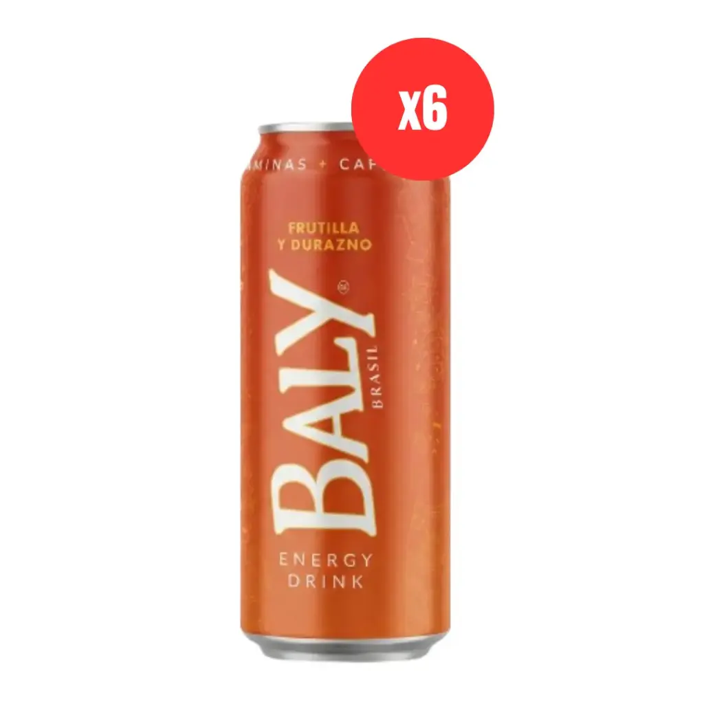 Baly Energy Drink Frutilla y Durazno 473ml